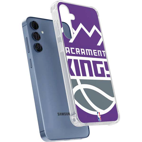 NBA Sacramento Kings Large Logo Galaxy A35 5G Clear Case